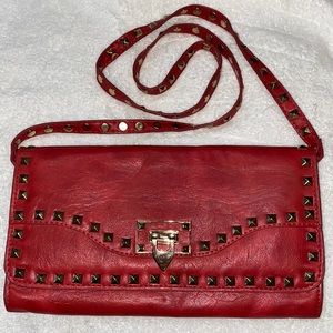 Urban Expressions shoulder bag with brass accents